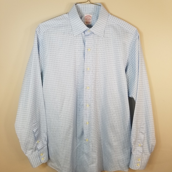 Brooks Brothers Madison Check Dress Shirt 16-35 - Picture 5 of 16